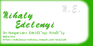 mihaly edelenyi business card